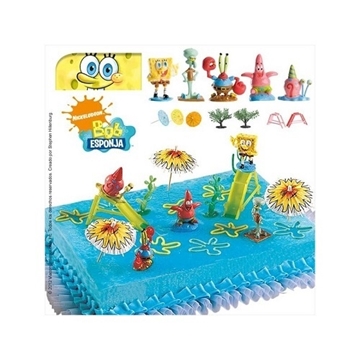 Imagen de Kit Bob Esponja PVC (5 Figuras) 350019