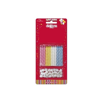 Imagen de Velas con soporte DK. (Blister 24 ud.) 345003