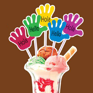 Imagen de Pincho Mano Hola (50 ud) S0195