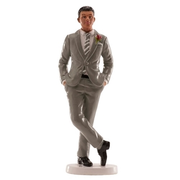 Imagen de Novio Traje Gris (16 cm) 305087