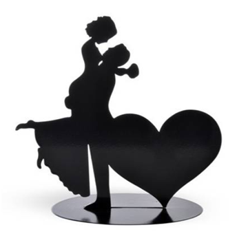 Imagen de Novios Corazon Metal 28506