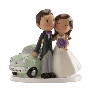 Imagen de Pareja Boda Coche Just Married (12 cm) 305072