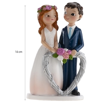 Imagen de Pareja Boda Corazon Diadema (16 cm) 305103