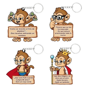 Imagen de Figuras Roscon Llavero Monos (100 u) 100646