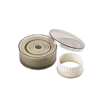 Imagen de Cortapastas Polyglass Redondo Rizado 02281