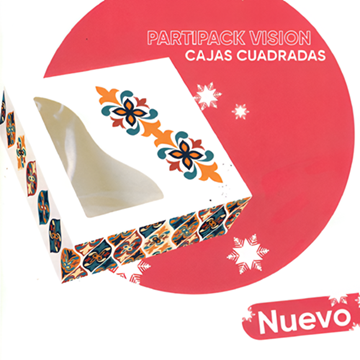 Imagen de Caja CUQUI c/ventana 35x35x8 (25 ud) ¡¡NUEVO DISEÑO!!