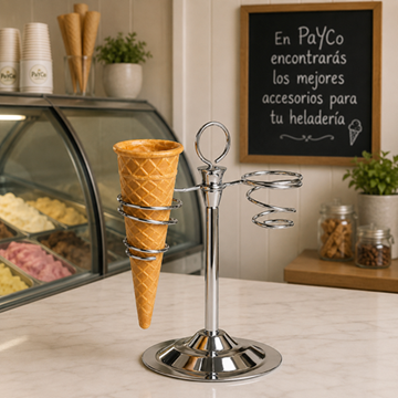 Imagen de Portaconos acero inox. 2 servicios P153