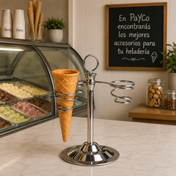 Imagen de Portaconos acero inox. 3 servicios P154