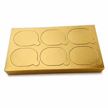 Imagen de Carton oro monoporcion Ovalado 6x8,5  (300 ud.)