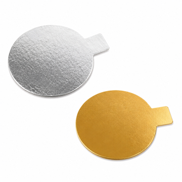 Imagen de Monoporcion oro/plata redondo 8 cm (100 u)
